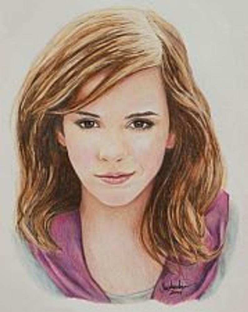 794x998 Emma Watson Hermione Granger Art Print Of Drawing Etsy - Hermione Granger Drawing