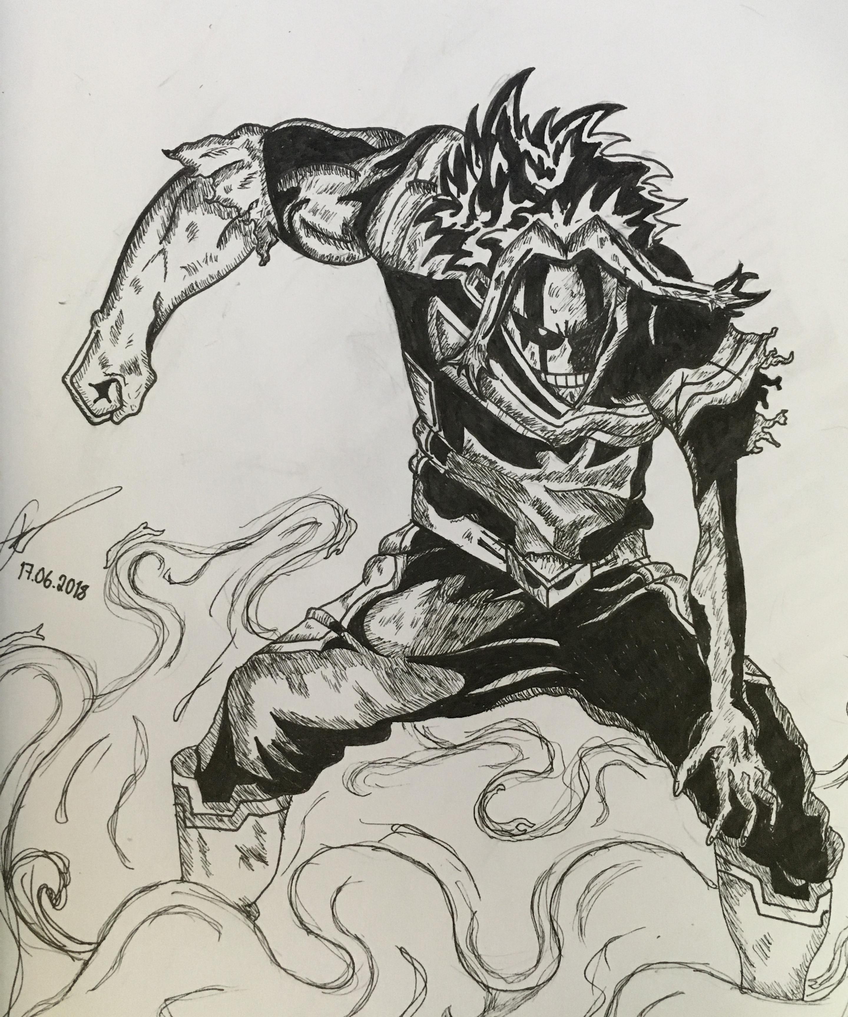 2880x3456 my first all might drawing hero still stands bokunoheroacademia - Hero Drawing