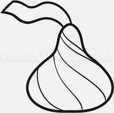 Hershey Kiss Line Drawing at PaintingValley.com | Explore collection of ...