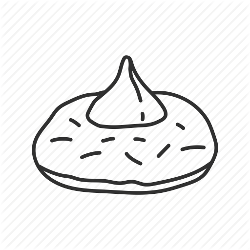 512x512 Bake, Chocolate, Chocolate Chip, Christmas, Christmas Cookie - Hershey Kiss Line Drawing