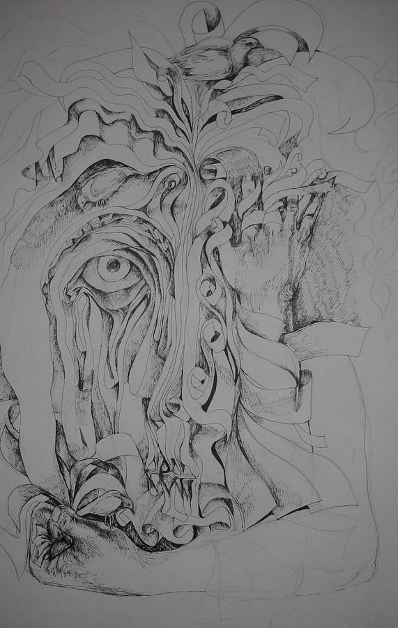 571x900 Hidden Faces Drawing - Hidden Drawing