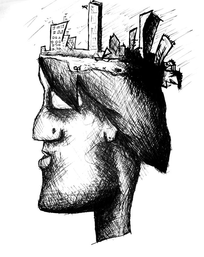 713x900 Hidden Monsters Drawing - Hidden Drawing