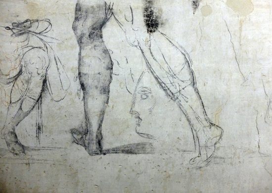 550x390 Michelangelo's Hidden Drawings Florence, Italy - Hidden Drawing