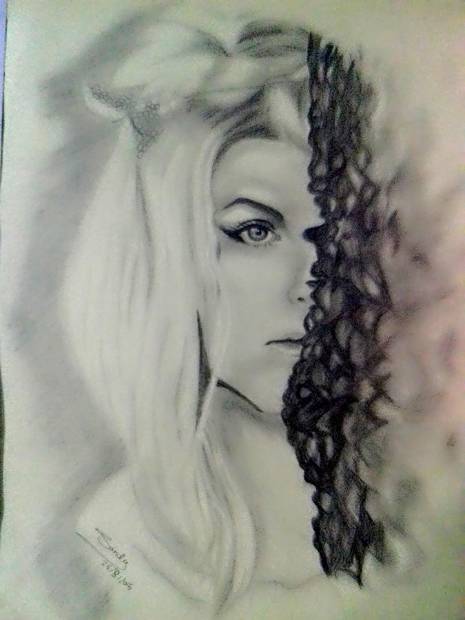 675x900 The Hidden Girl Drawing - Hidden Drawing