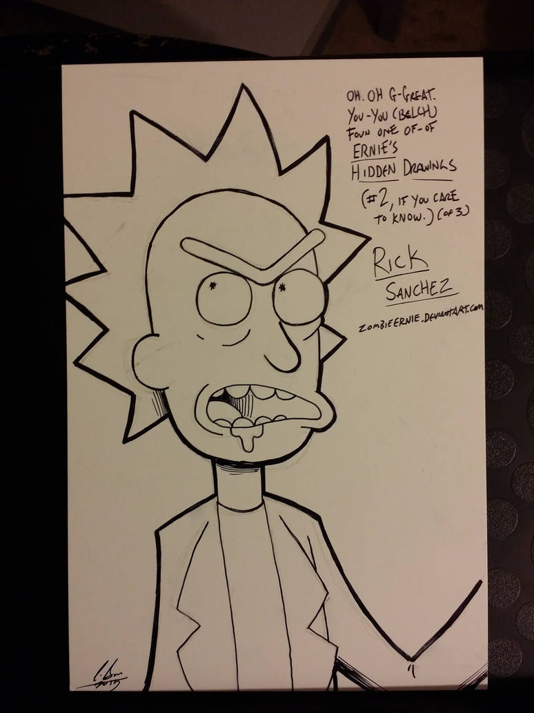 774x1033 Ernie's Hidden Drawing Rick Sanchez - Hidden Drawing