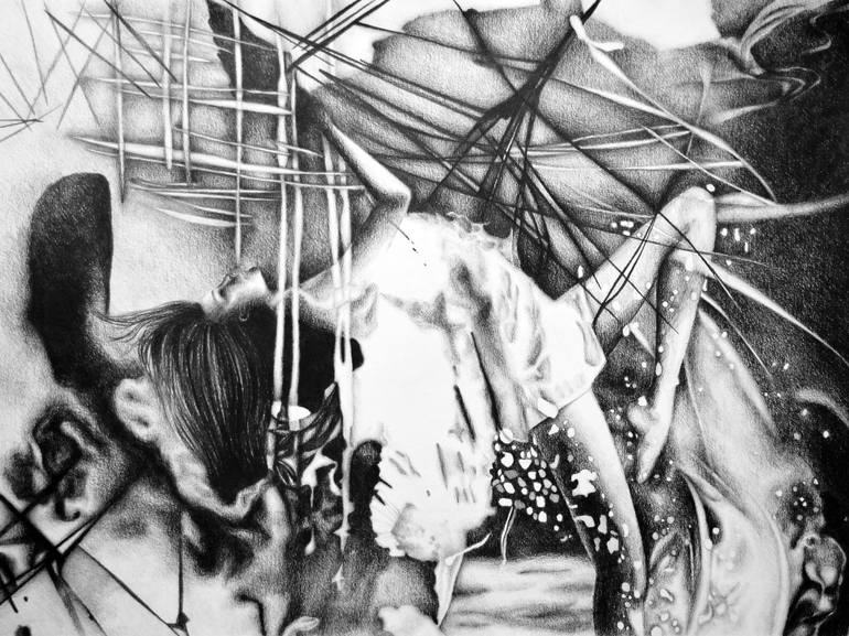 770x577 Floating With Nowhere To Hide Drawing - Hide Drawing