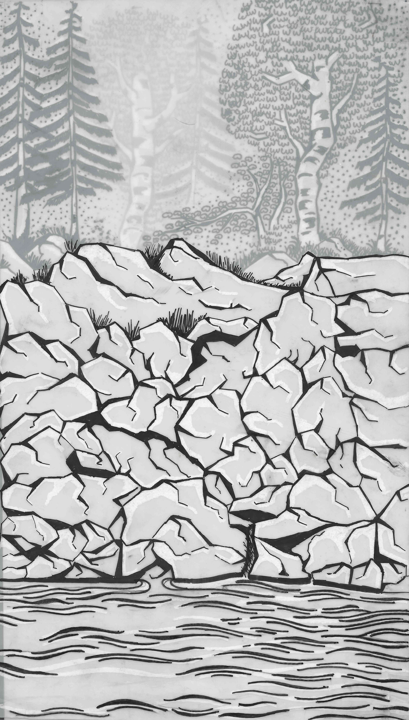 1400x2463 High School Drawings On Risd Portfolios - High Drawings