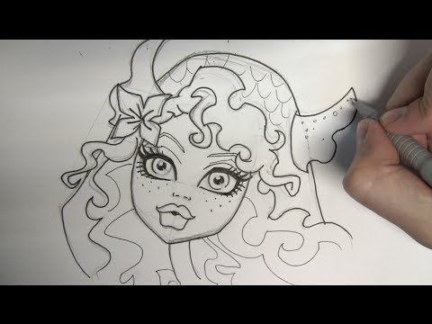 480x360 How To Draw Lagoona Blue From Monster High Step - High Drawings