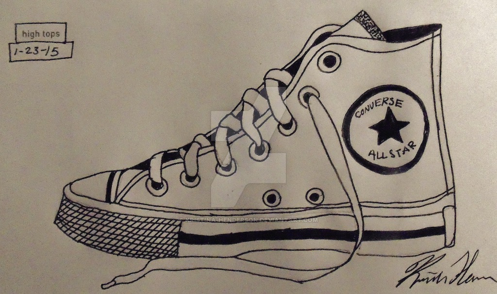 1024x606 Drawing Challengehigh Tops Pre Paint - High Drawings