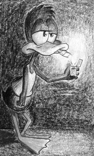 399x663 Plucky Duck Getting High - High Drawings