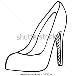 236x246 best high heels images coloring books, coloring pages, draw - High Heel Drawing Template