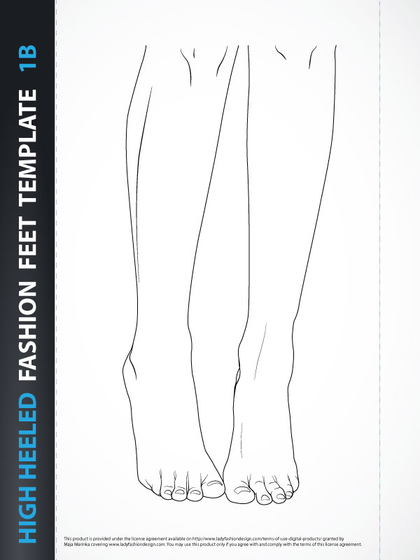 High Heel Drawing Template at PaintingValley.com | Explore collection ...