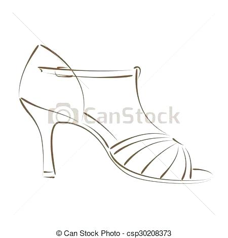 450x470 sneaker design template - High Heel Drawing Template