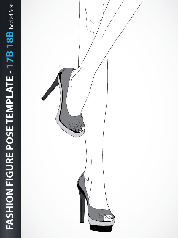 600x800 figure drawing - High Heel Drawing Template