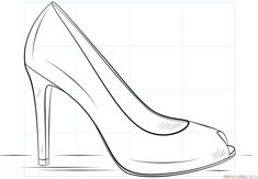 235x163 how to draw high heel shoes - High Heel Shoe Drawing