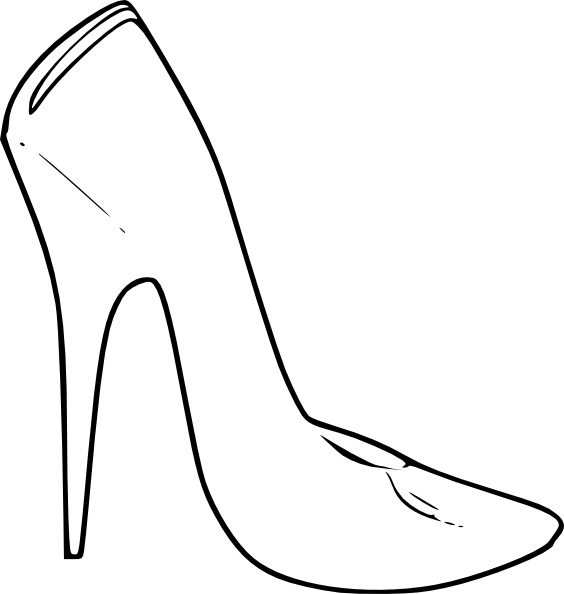564x594 High Heel Shoes Women Fashion Clip Art Free Vector In Open Office - High Heels Drawing