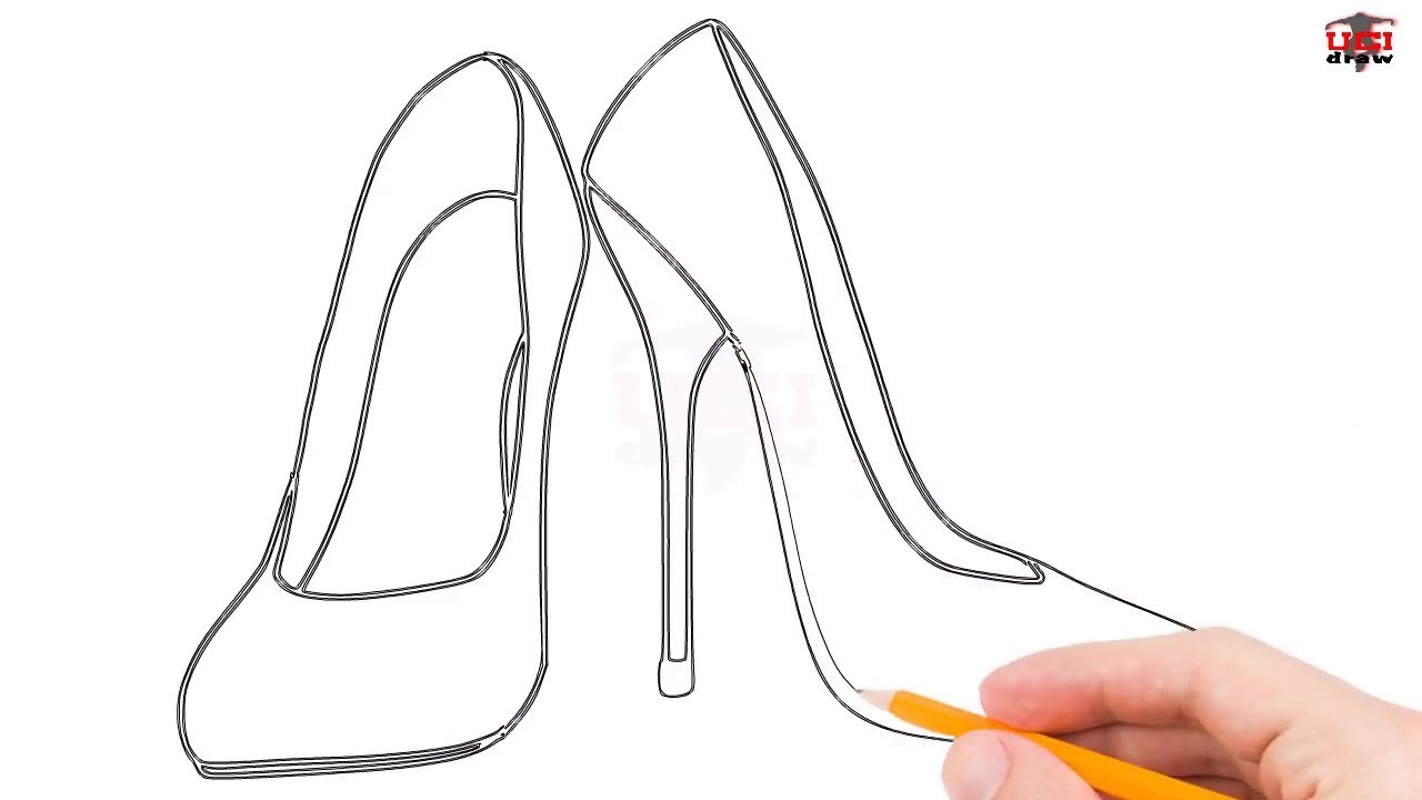 1280x720 How To Draw High Heels Step - High Heels Drawing