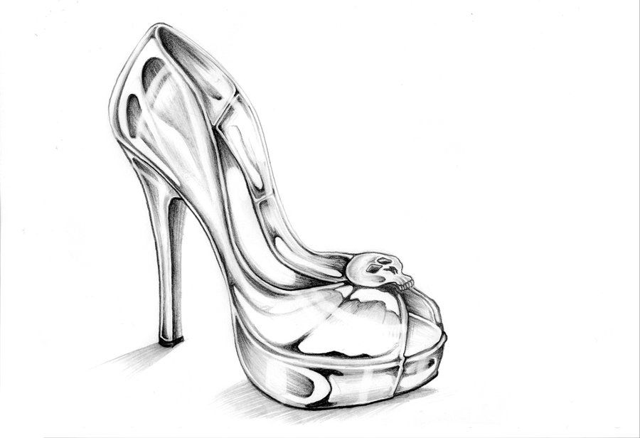 900x616 sandals drawing high heeled shoe for free download - High Heels Drawing