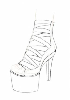 300x426 Topmodel Drawing School - High Heels Drawing