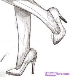 236x259 How To Draw High Heel Shoes - High Heels Drawing