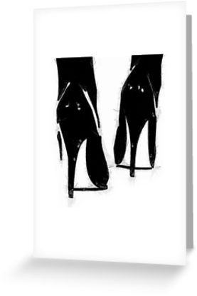 277x415 a highly erotic drawing of fashionable high heel shoes from behind - High Heels Drawing