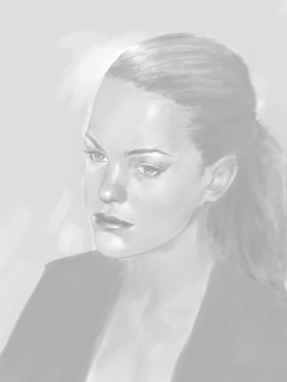 413x550 High Key Portrait Painting Drawing And Paint - High Key Drawing