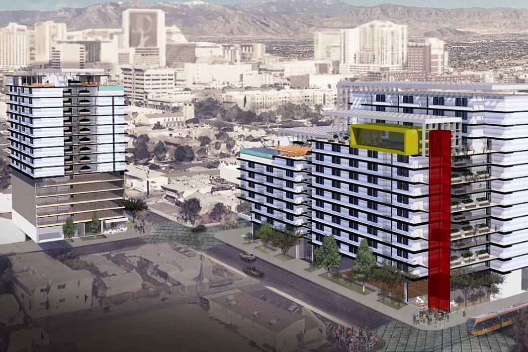 1050x700 las vegas high rise apartment projects remain on drawing board - High Rise Drawing