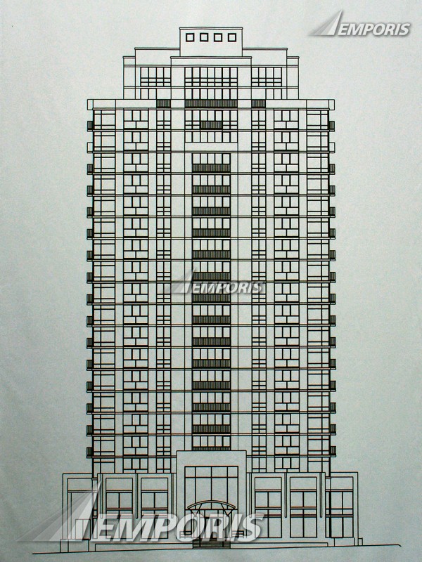 600x800 Billboard Drawing Near The Construction Site, Stella, Calgary - High Rise Drawing