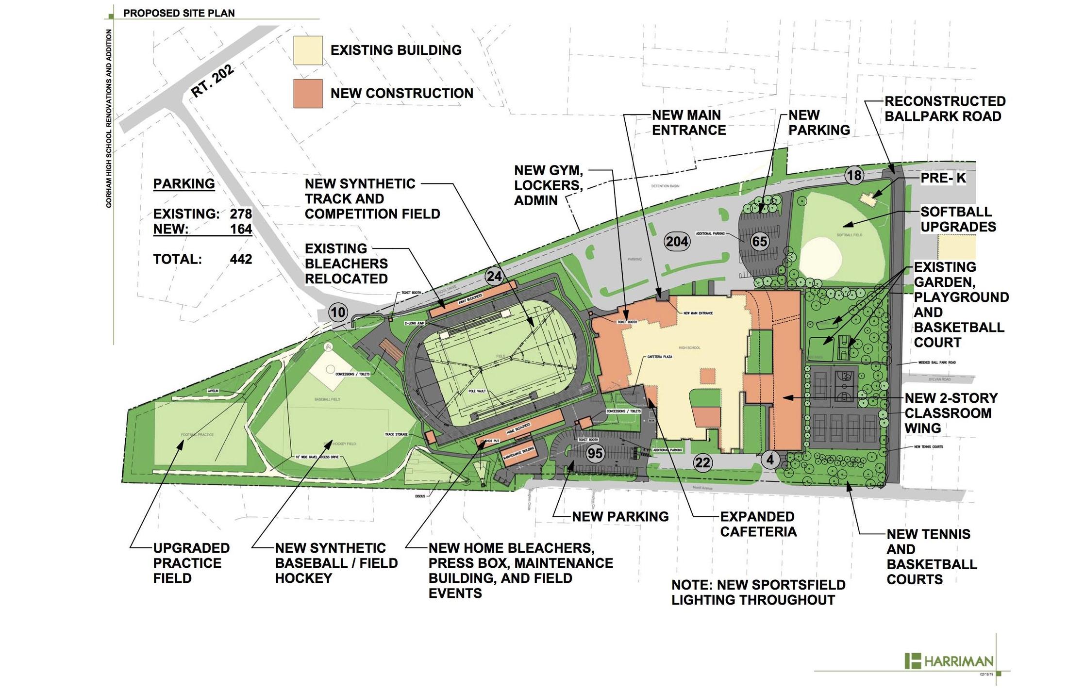 2200x1424 ghs project accc site drawings gorham high school building - High School Building Drawing