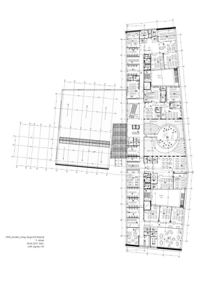 707x1000 gallery of nordahl grieg high school link arkitektur - High School Building Drawing