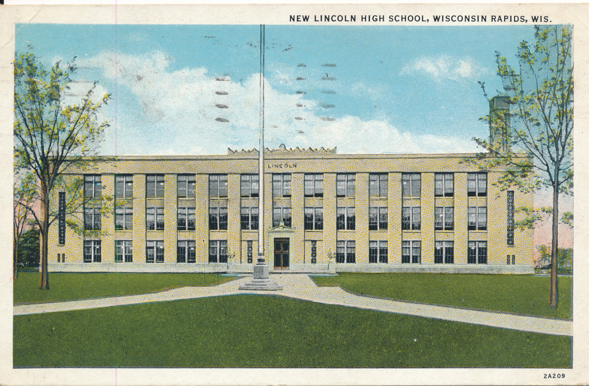 1194x783 photos of former lincoln high school east junior high building - High School Building Drawing