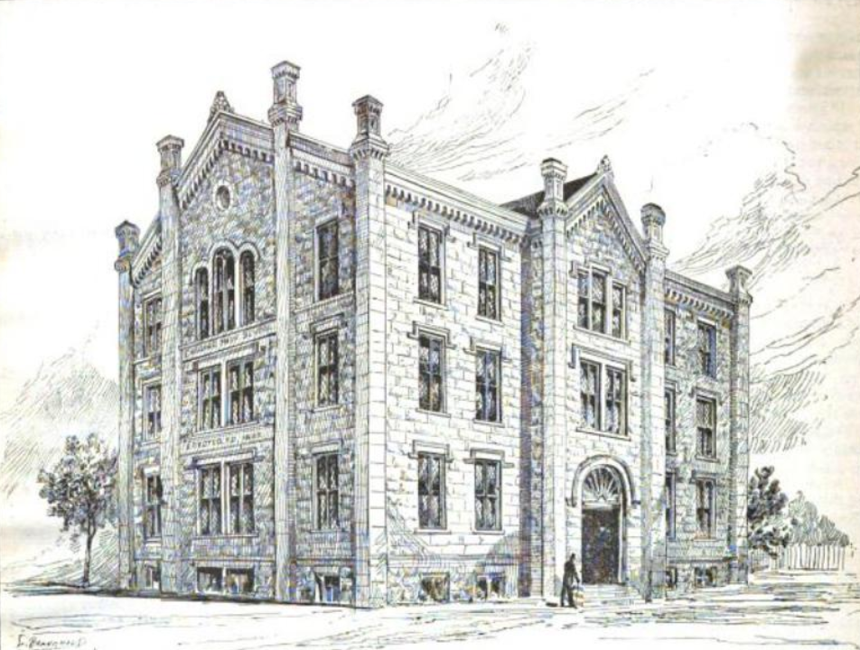 952x720 chicago high school - High School Building Drawing