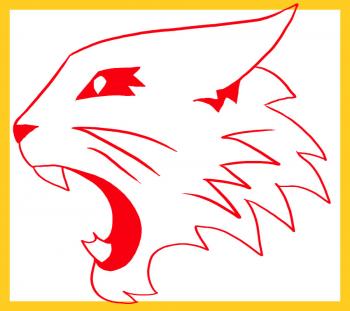 350x311 how to draw how to draw high school musical wildcats logo - High School Drawing