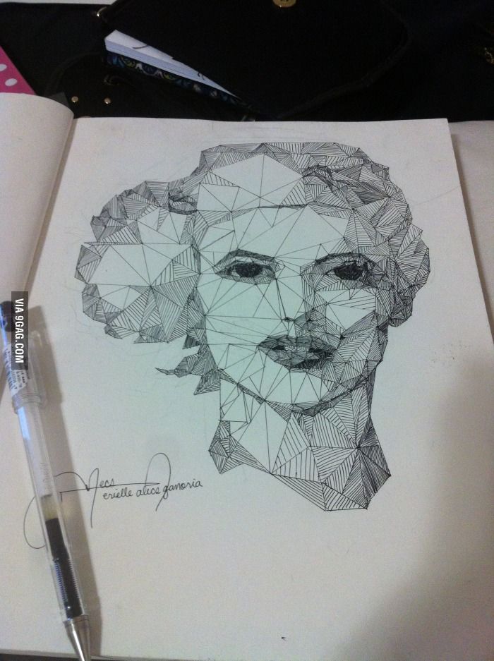 700x937 My Art Project Draw Only With Straight Lines In Graphic - High School Drawing