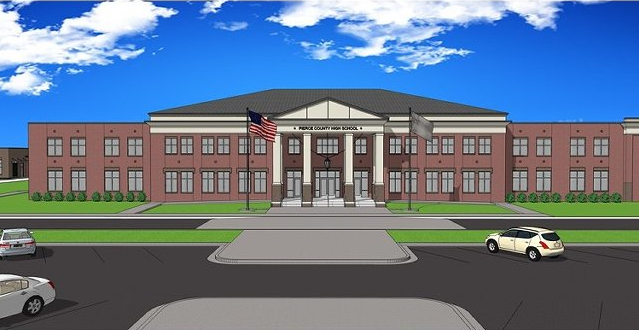 639x330 new high school construction progress - High School Drawing