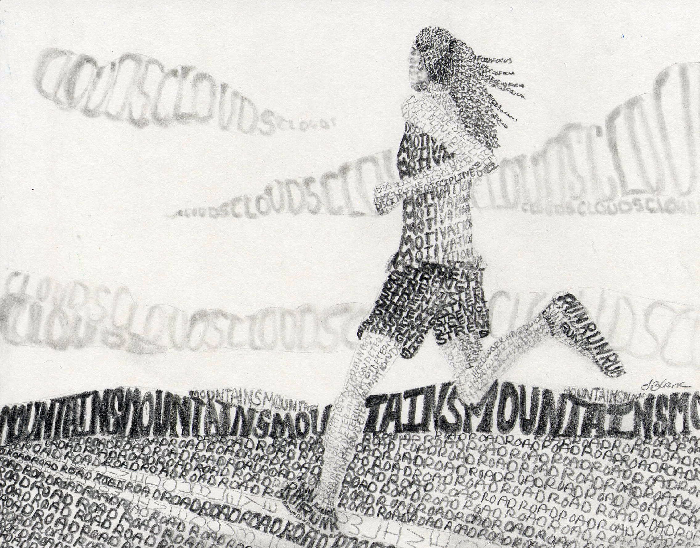 2271x1778 words as value drawing example for my high school art class - High School Drawing