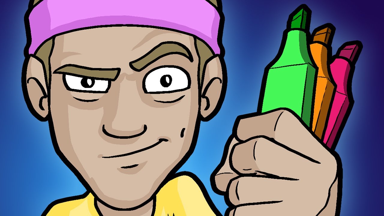 1280x720 Highlighter Art Challenge! - Highlighter Drawings