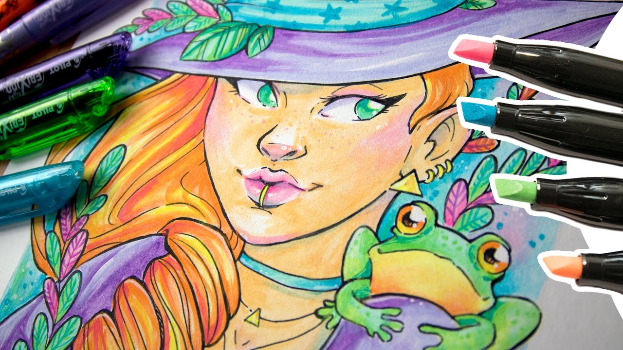 1280x720 Highlighter Challenge - Highlighter Drawings