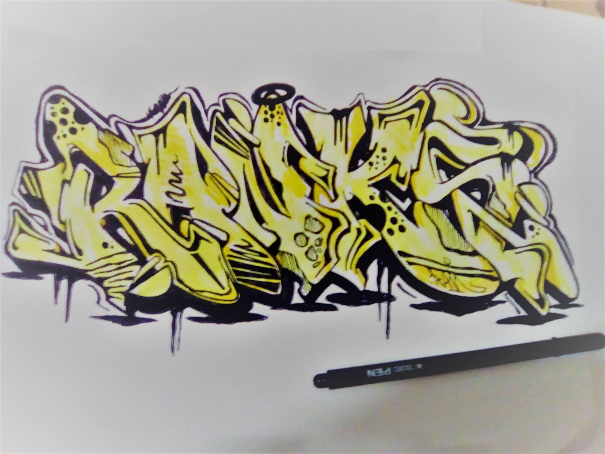 2048x1536 Three Drawings Made With The Yellow Highlighter Steemit - Highlighter Drawings