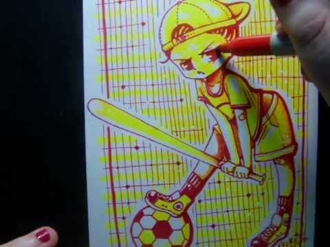 480x360 Watch Me Draw Daily - Highlighter Drawings