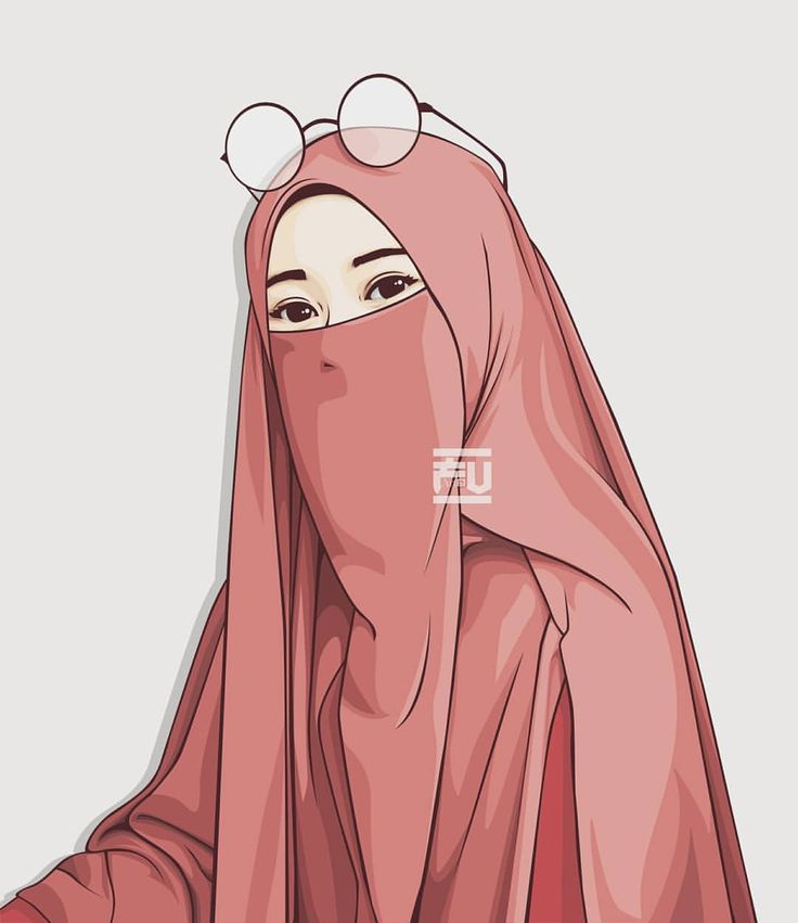 736x851 hijab drawing - Hijab Drawing