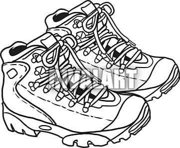 Hiking Boots Drawing at PaintingValley.com | Explore collection of ...