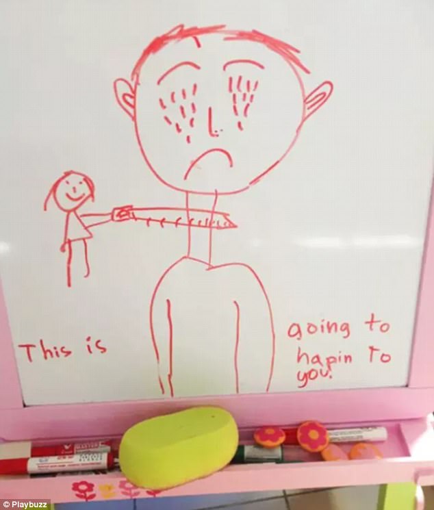 634x745 the creepiest kids' drawings that are so sinister it's hilarious - Hilarious Drawings