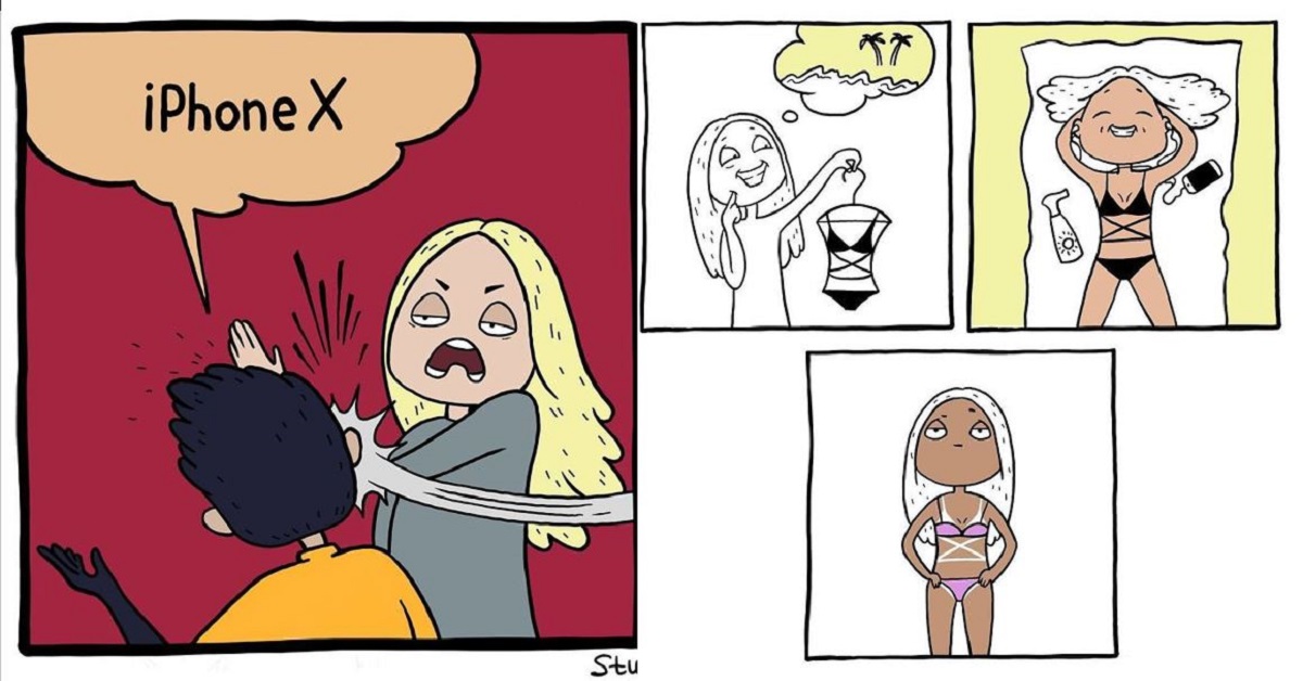 1200x628 girl problems shown in hilarious comic drawings - Hilarious Drawings
