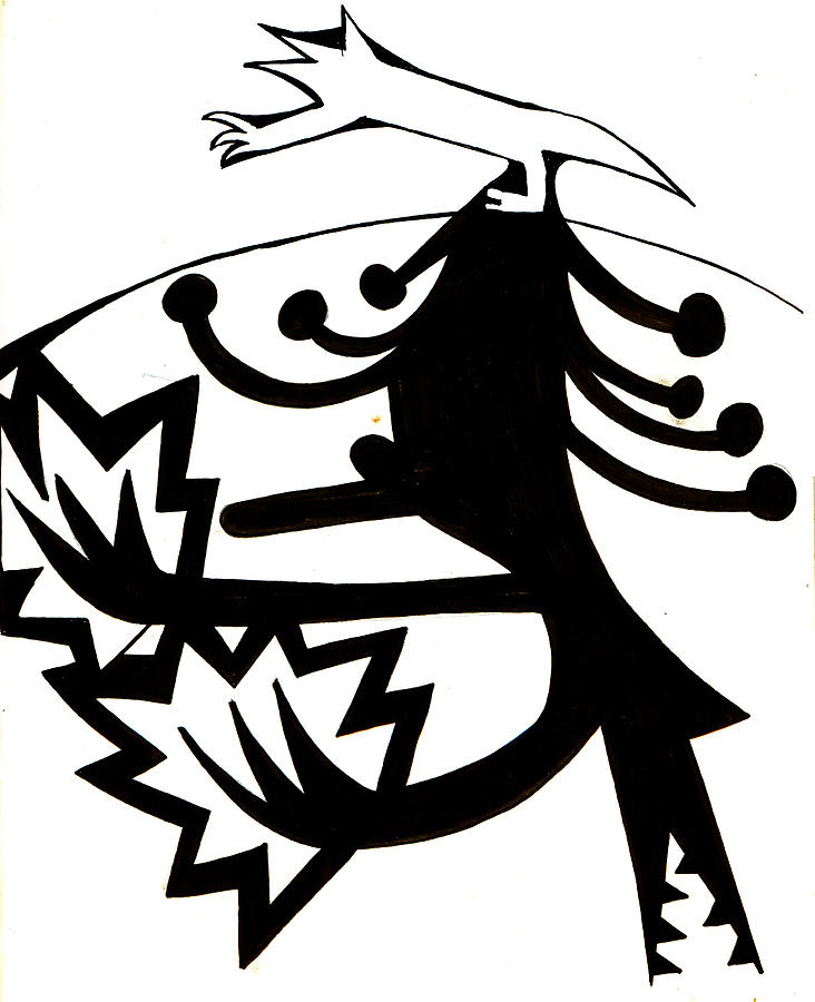 732x900 drawing of wolf on a hill drawing - Hill Drawing