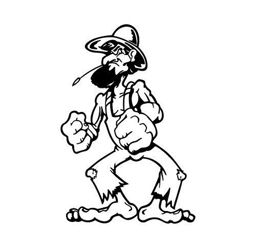 500x483 Redneck Hillbilly Guy Decal - Hillbilly Drawing