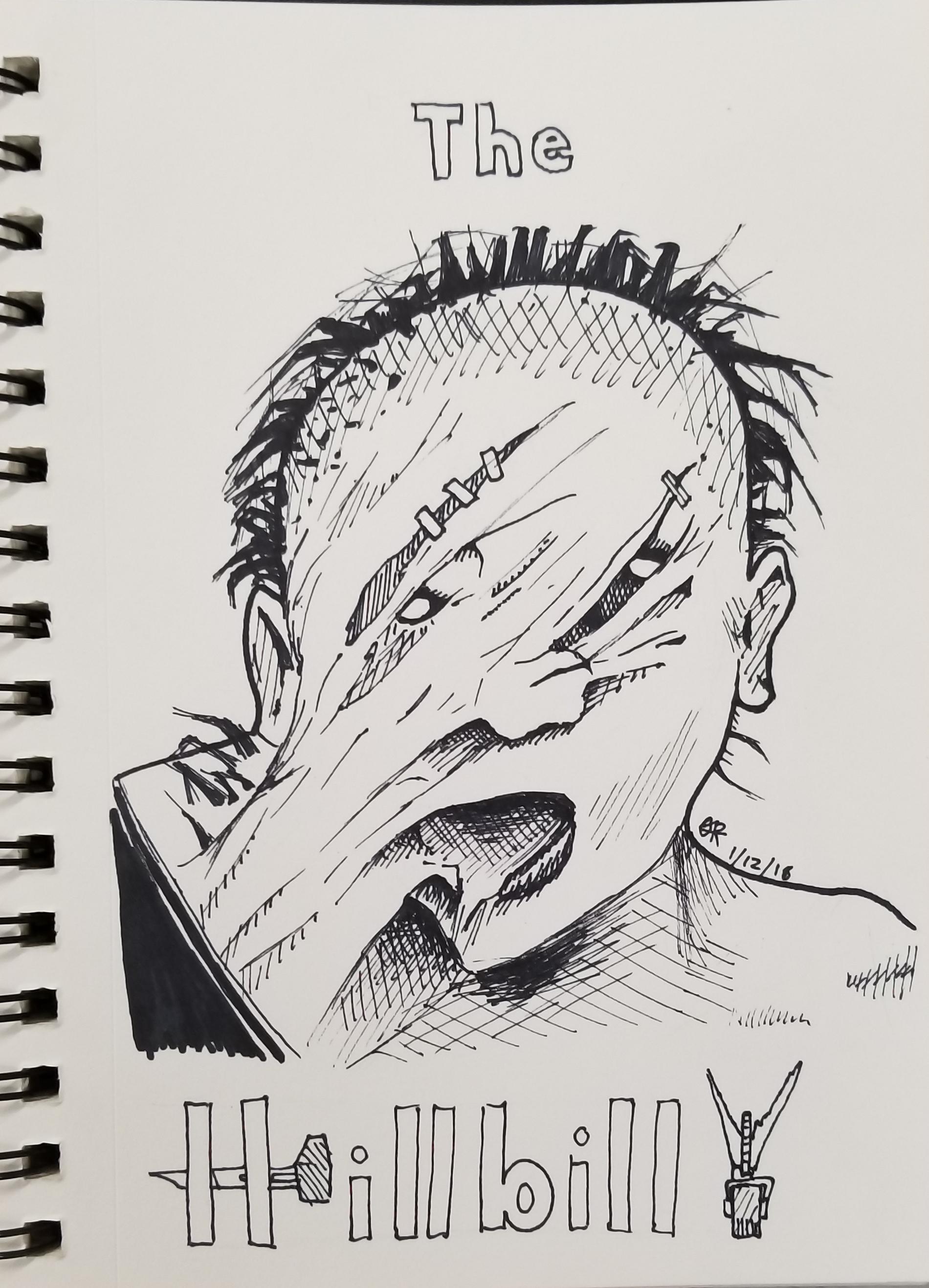 1900x2636 my killer artwork the hillbilly is done! this one took me tries - Hillbilly Drawing