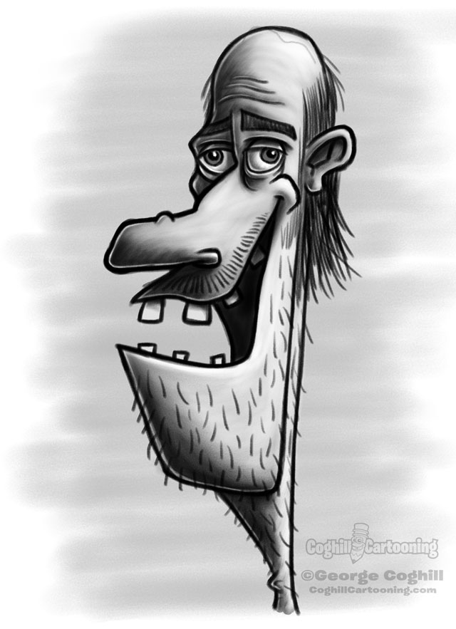 640x883 redneck cartoon character sketch coghill cartooning cartoon - Hillbilly Drawing