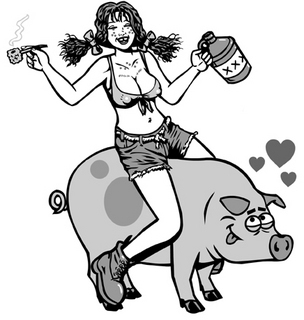 304x320 Hillbilly - Hillbilly Drawing