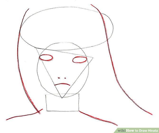 670x559 How To Draw Hinata Steps - Hinata Drawing